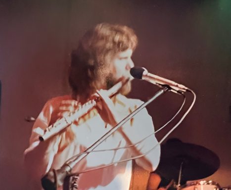 Kevin in the 1970's jamminig on the flute. Dare I say Jazz flute in San Diego!