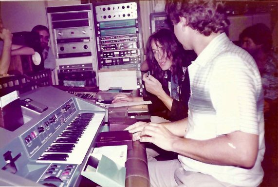 Me with Todd Rundgren at the Unique Recording Studios in NYC