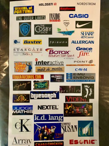 Some of the companies I produced digital media for